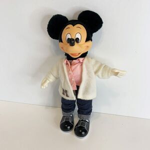 Disney Mickey Mouse Sock Hop Plush Doll 11" Applause Stuffed Vinyl Toy